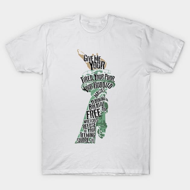 LAZARUS Immigration Torch T-Shirt by philosophetee